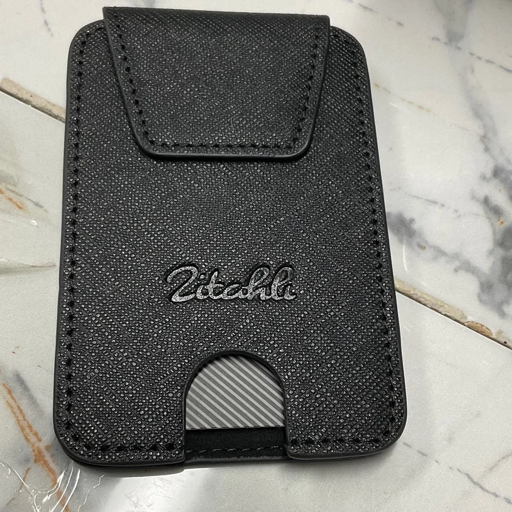 Black RFID Wallet Card Holder Sleeve